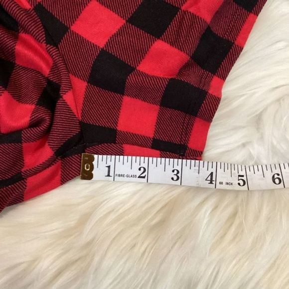 Sonoma sleep shorts Woman's size XL black and red plaid mid rise NWT - Picture 14 of 16